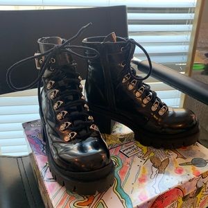 Jeffrey Campbell Patent Leather Boots